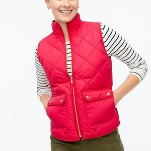 J. Crew Factory - Pink puffer retro puffer jacket vest - Size Small